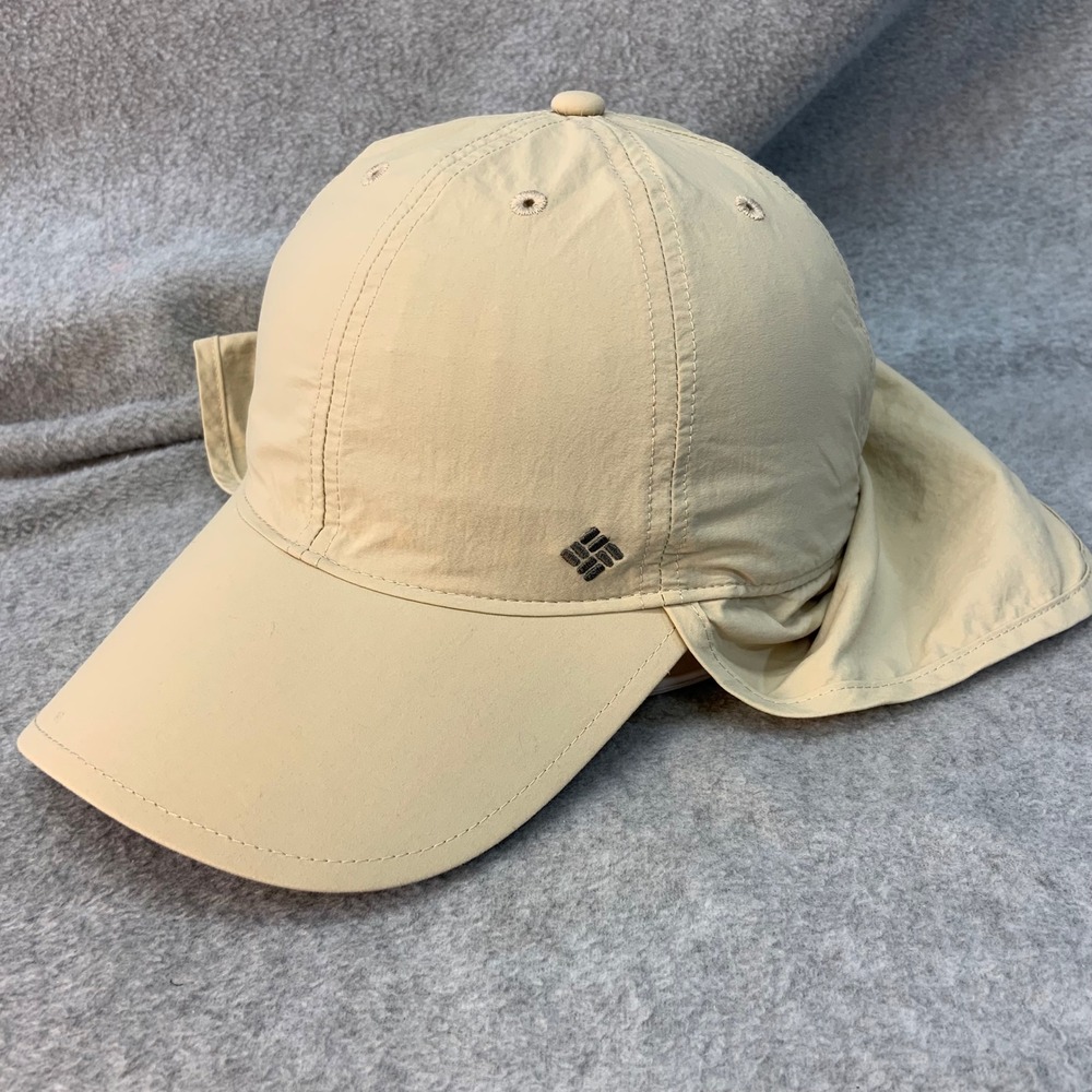 ColumbiaEmbroidered Logo Unisex Tan Sun Hat Neck Flap Adjustable O/S